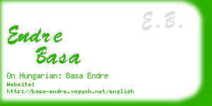 endre basa business card